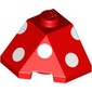 Wedge Sloped 45° 2 x 2 Corner with White Dots, Circles print
