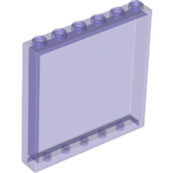 LEGO part WALL ELEMENT 1X6X5 in Transparent Bright Bluish Violet (6245260|35286)