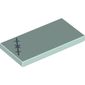 Tile 2 x 4 with Sand Blue Sewing Pattern print