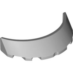 LEGO part COCKPIT W/ BOW 3X6X1 in Medium Stone Grey/ Light Bluish Gray
