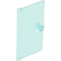 LEGO part 6247361 GLASS DOOR FÜR FRAME 1X4X6 in Transparent Light Blue/ Trans-Light Blue