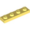 Bright Light Yellow Plate 1 x 4