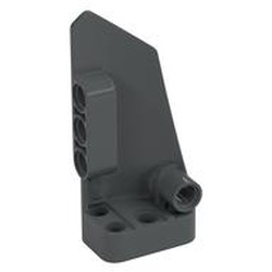 LEGO part  LEFT PANEL 3X7 in Dark Stone Grey / Dark Bluish Gray
