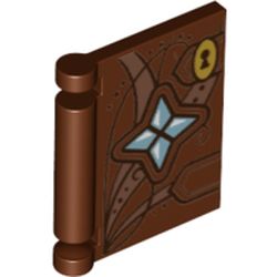 Book Cover With 4 Stones and Keyhole Print