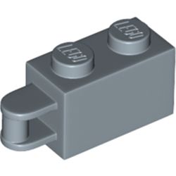 LEGO part BRICK 1X2, W/ 3.2 SHAFT, VERT. END in Sand Blue