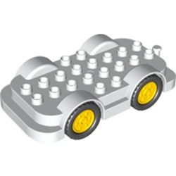 LEGO part WHEELBASE 4X8, ASSEMBLY in White