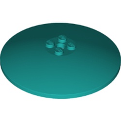 LEGO part 10003961 ROUND PLATE Ø64X9.6 in Bright Bluish Green/ Dark Turquoise