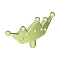 LEGO part DIADEM in Spring Yellowish Green/ Yellowish Green