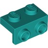 Dark Turquoise Bracket 1 x 2 - 1 x 2