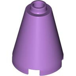 LEGO part 3942c Cone 2 x 2 x 2 with Completely Open Stud in Medium Lavender