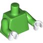 Torso, Bright Green Arms, White Hands [Plain]