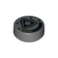 Tile Round 1 x 1 with Gauge, Flammable Warning