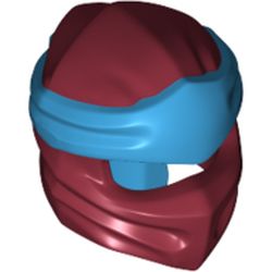 Wrap with Long Back Knot, Dark Azure Band Pattern