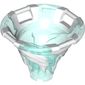 Cone Reverse with 4 Handles, Spinner, with Marbled White Pattern