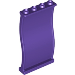 LEGO part 34732 WALL 1X4X6, NO. 1 in Medium Lilac/ Dark Purple