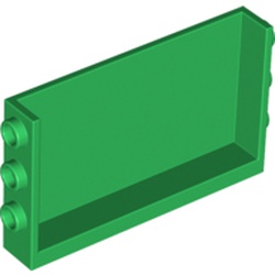 LEGO part WALL 1X6X3 W. STUDS in Dark Green/ Green