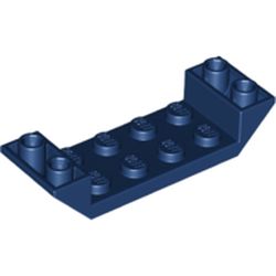 LEGO part 10022889 INV. ROOF 2X6 45 DEG. W/CUT in Earth Blue/ Dark Blue