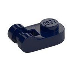 LEGO part  PLATE 1X1 ROUND W/ 3.2 SHAFT in Earth Blue/ Dark Blue