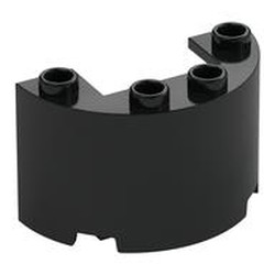 Cylinder Half 2 x 4 x 2 with 1 x 2 Cutout