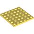 3958 PLATE 6X6 in Cool Yellow/ Bright Light Yellow