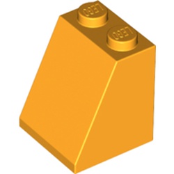 LEGO part 3678 ROOF TILE 2X2X2/65 DEG. in Flame Yellowish Orange/ Bright Light Orange