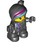 Duplo Figure Lucy Wyldstyle, Magenta and Azure Lines on Jacket and Hair Print