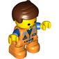 Duplo Figure Emmet, Safety Vest with Name Badge Print