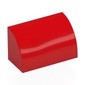 Brick Curved 1 x 2 x 1 No Studs with Vintage Logo, 'LEGO BILLUND DENMARK' print