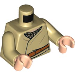 Torso Robe, Belt, Necklace Print, Tan Arms, Light Nougat Hands
