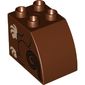 Duplo Brick 2 x 3 x 2 with Curved Top with Monkey Body, Arms, and Legs Print