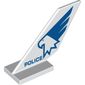 Tail Shuttle with Sky Police Logo print