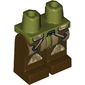 Hips and Dark Brown Legs with Camouflage Knee Pads, Straps
