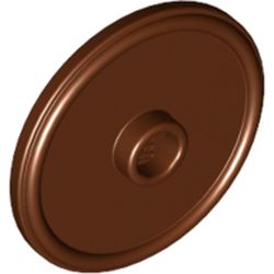Minifig Shield Round with Stud and Raised Rim [Plain]