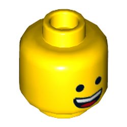 LEGO PART 3626cpr2775 Minifig Head Emmet, Dual Sided, Happy