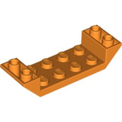 LEGO part 10022889 INV. ROOF 2X6 45 DEG. W/CUT in Bright Orange/ Orange