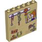 Panel 1 x 6 x 5 with Holsters, Coat rack, Horse Shoe, Lady Bug, Photo of Girl with Horse, Brush print