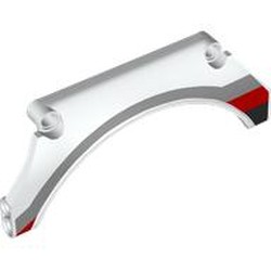 Technic Panel Car Mudguard Arched 13 x 2 x 5 with Grille Print Model Right Front Side