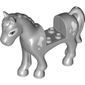 Animal, Horse with 2 x 2 Cutout Black Eyes on White Patch, White Patches print