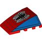 Wedge Curved 4 x 4 No Top Studs with Spider-man Logo, Webs print