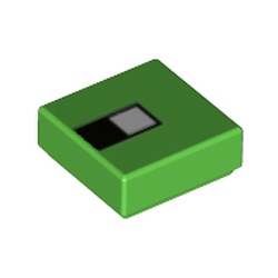 LEGO part FLAT TILE 1X1 NO. 190 in Bright Green