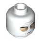 Minifig Head Darth Vader, Closed Eyes, Wrinkles, Bags under Eyes Print