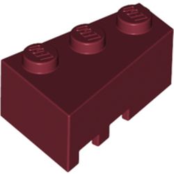 LEGO part RIGHT ROOF TILE 2X3 in Dark Red (6253641|6564)