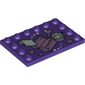 Plate Special 4 x 6 with Studs on 3 Edges with Treasure Chest, Space Helmet, and Book Print