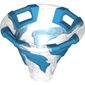 Cone Reverse with 4 Handles, Spinner, with Marbled Dark Azure Pattern