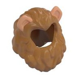 Hair Lion's Mane with Ears Nougat Print