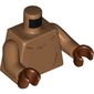 Torso Reddish Brown Fur Lines Print, Medium Nougat Arms, Reddish Brown Hands