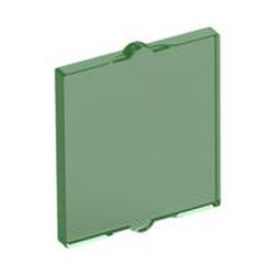 LEGO part 35315 GLASS FOR FRAME 1X2X2 in Transparent Green/ Trans-Green
