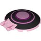 Dish 6 x 6 Inverted - No Studs with Handle with Black and Dark Purple Circles, Cockpit print