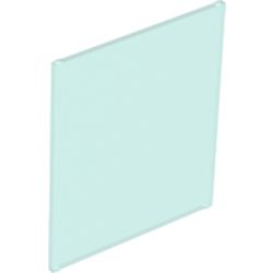 LEGO part 10042509 GLASS FOR FRAME 1X6X6 in Transparent Light Blue/ Trans-Light Blue