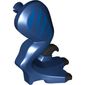 Animal Body Part, Dinosaur, Raptor Leg, Right, with Pin, Black Claws, Blue Stripes